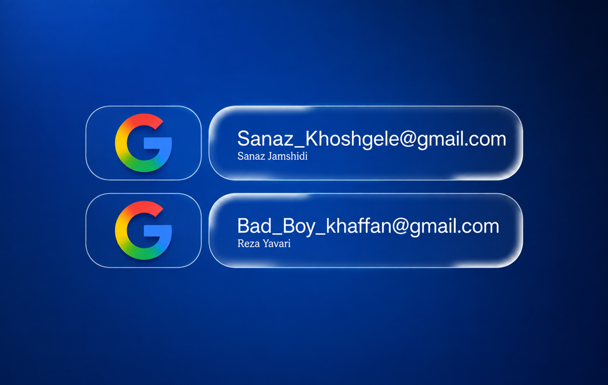 تغییر آدرس Gmail